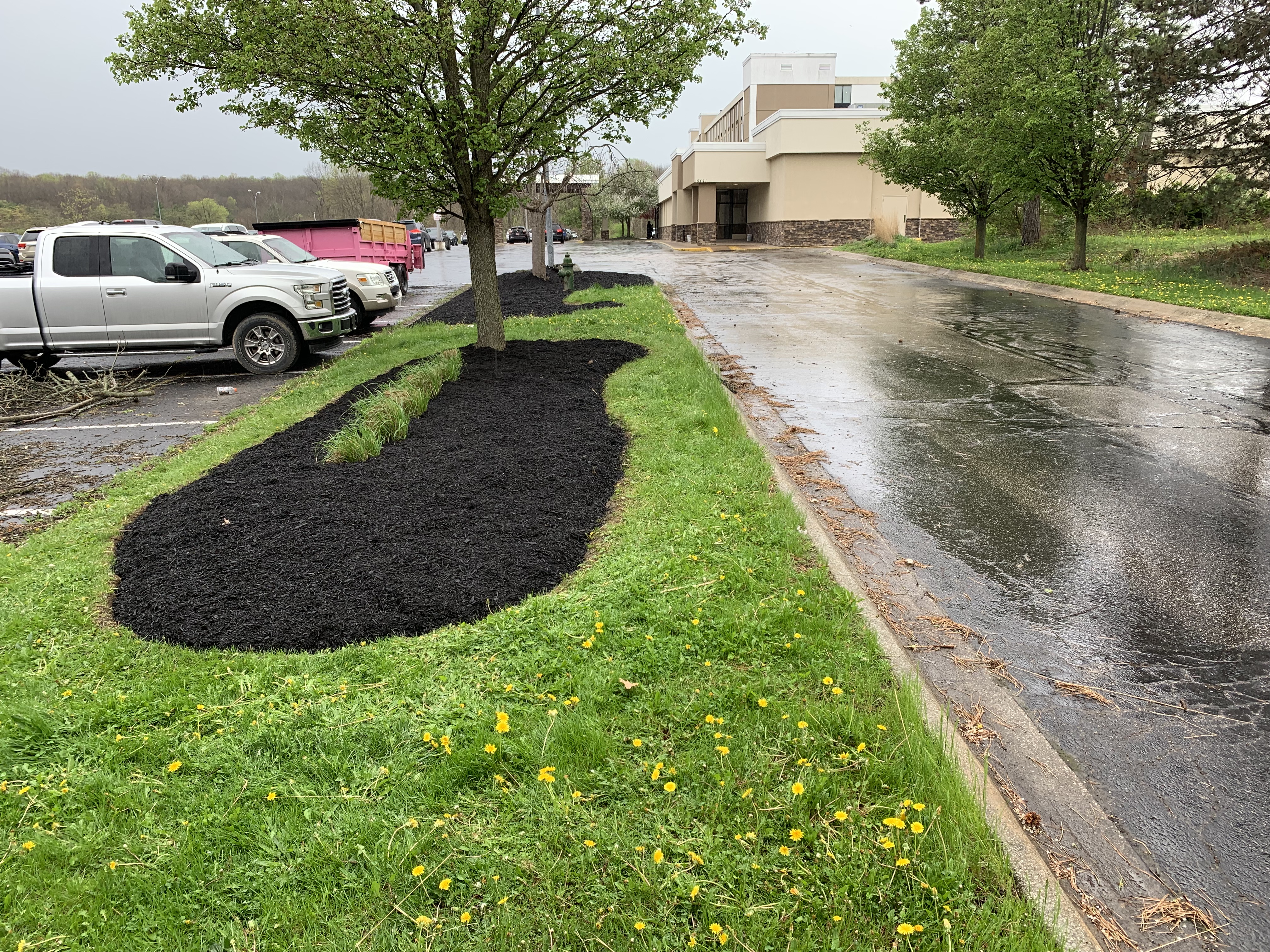 After professional landscaping service in Cleveland Area Ohio